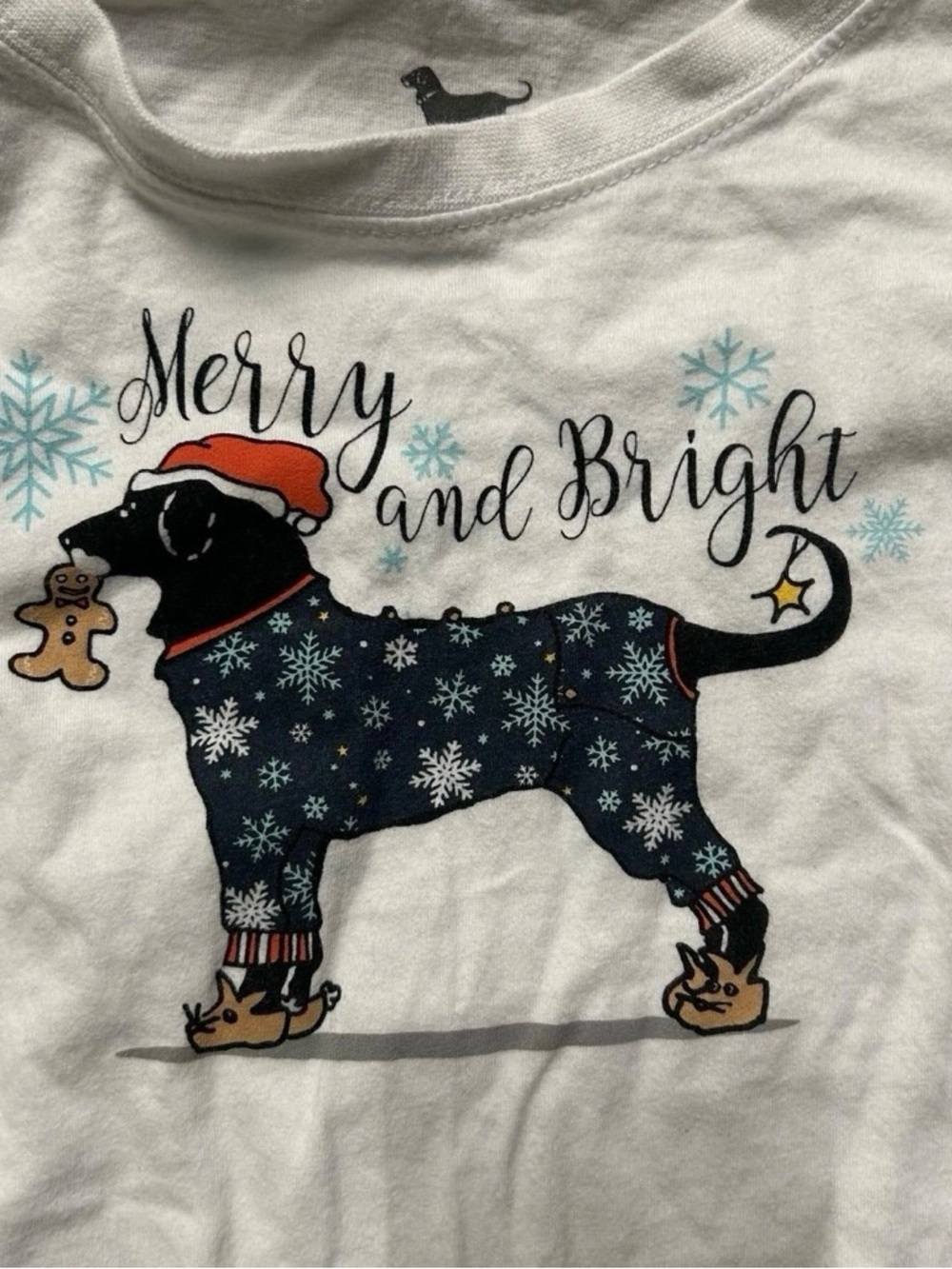 Youth The Black Dog Christmas Long Sleeve Shirt Martha’s Vineyard Size Large 10 - Picture 2 of 3